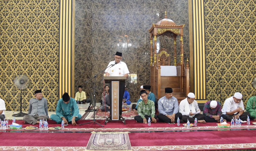 Pjs Bupati Inhil Hadiri Peresmian Masjid Al-Falah Kelurahan Taga Raja