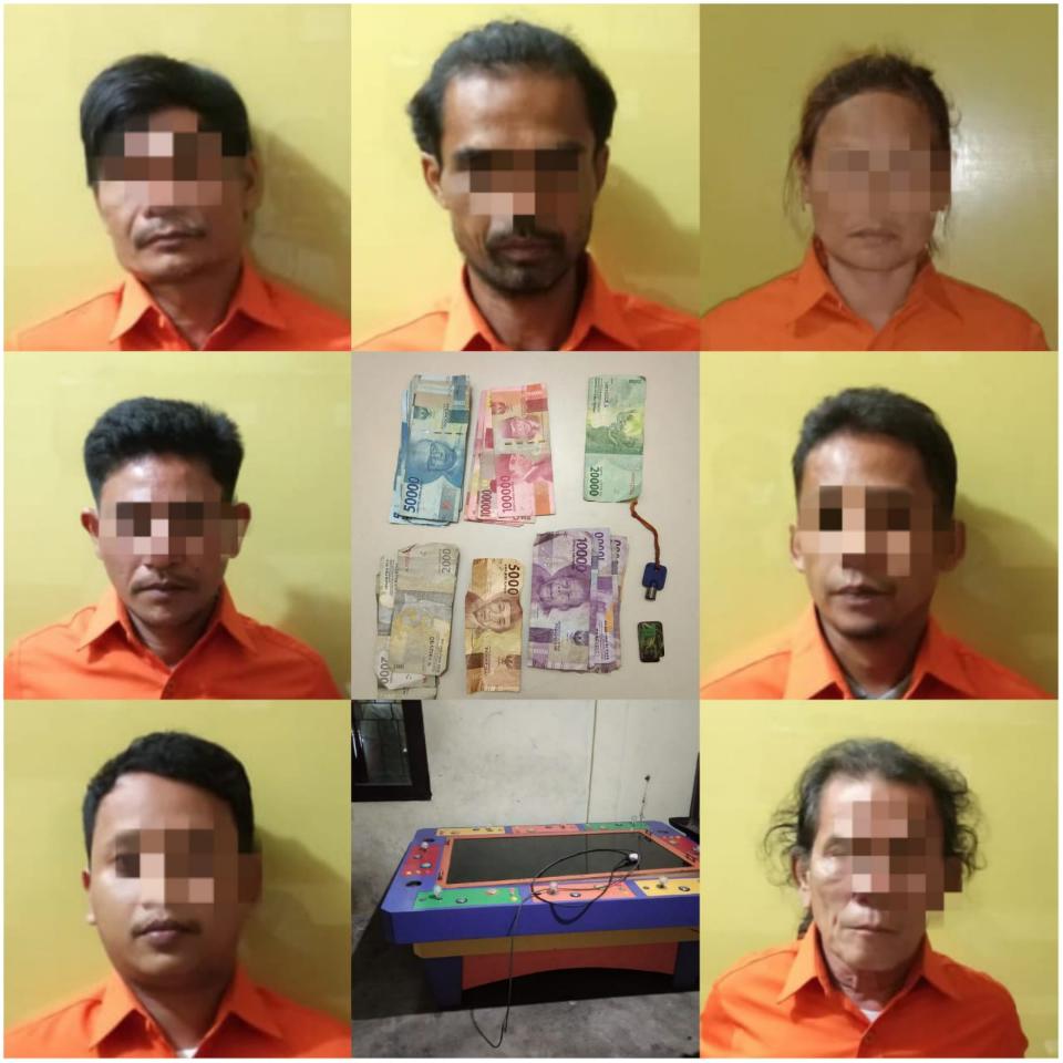 7 Pelaku Judi Tembak Ikan di Desa Kasikan Ditangkap Polisi