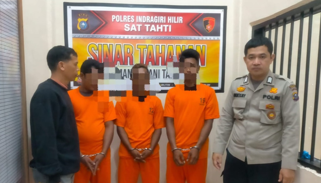 Beraksi Malam Hari, Tiga Ninja Sawit Akhirnya Dibekuk Polsek GAS