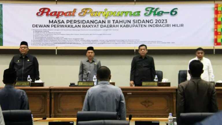 Ketua DPRD Inhil Pimpin Rapat Paripurna ke-6 Masa Persidangan II Tahun Sidang 2023