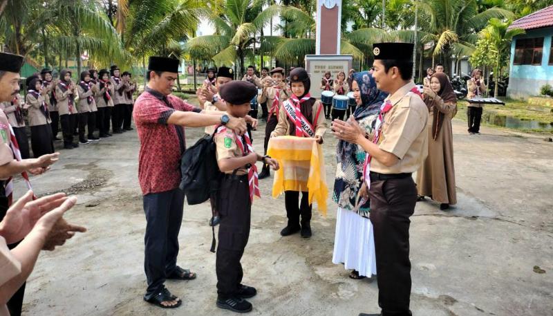 Siswa SMPN 1 Gaung Wakili Inhil pada Jamnas ke XI di Jakarta