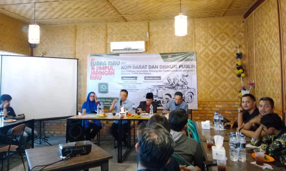 Suara Riau X Simpul Jaringan Riau Gelar Diskusi Publik