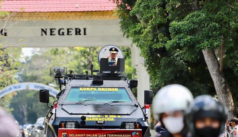 Kapolda Riau Melepas Pejabat TNI, Marsma Andi Kustoro: Saya Danlanud Pertama Dikawal Bintang 2