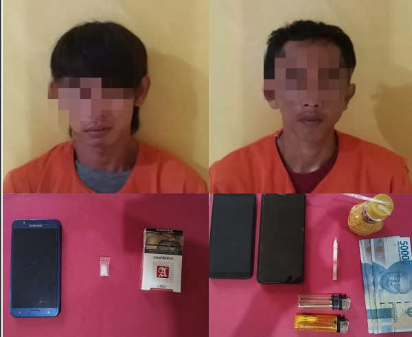 Tak Peduli Bulan Suci Ramadhan, 2 Pelaku Pemuda di Kampar Masih Jualan Narkoba 