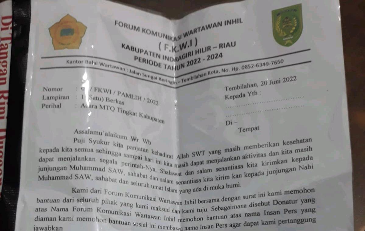 Parah, Ngaku Wartawan dan Catut TTD dan KOP FKWI