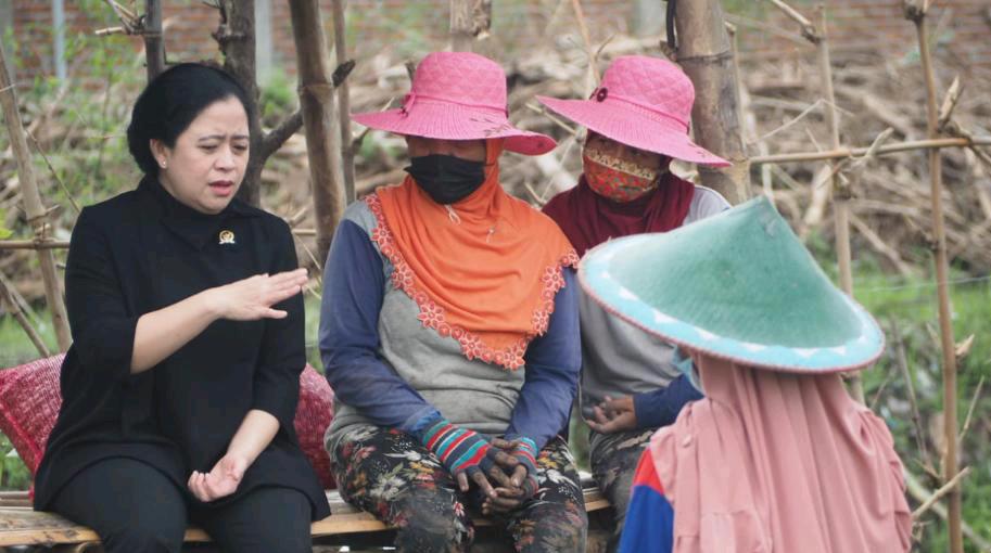 Puan Dicurhati Petani Banyak Utang Karena Rugi Panen