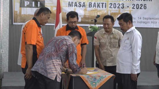 Pj Bupati Inhil Hadiri Pelantikan Pengurus PII Masa Bakti 2023-2026