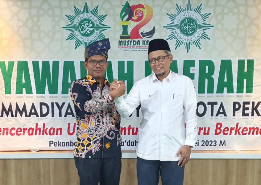 Jabarullah dan Elfiandri Terpilih Ketua Sekretaris PDM Pekanbaru 2022-2027