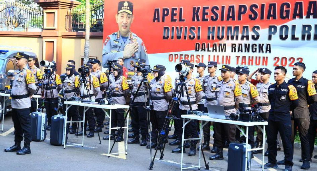 Apel Kesiapsiagaan Satgas Humas Polri Pengamanan Nataru 2024