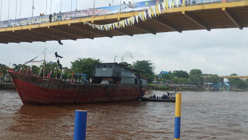 Aksi Kejar-kejaran Tim Khusus Tactical Polairud dengan Kapal Asing di Perairan Pesisir Laut Wilayah Riau