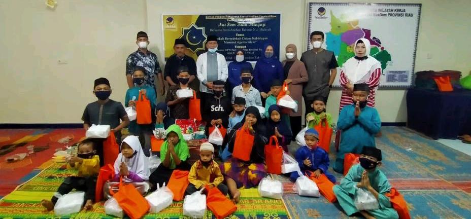 NasDem Riau Mengaji, Berikan Bantuan untuk Panti Asuhan
