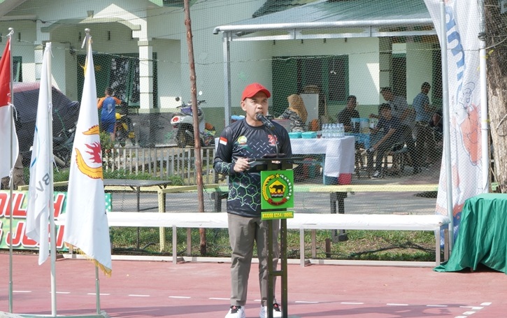 PJ Bupati Erisman Buka Tournament Voly ball Putra DANDIM 0314/INHIL CUP V