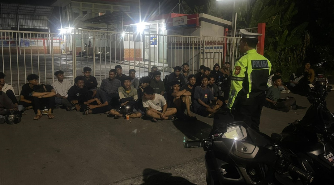 Patroli Malam Hari, 51 Unit Sepeda Motor Diamankan Polresta Pekanbaru