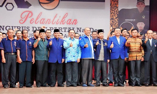 Sekda Hadiri Pelantikan Pengurus Partai NasDem