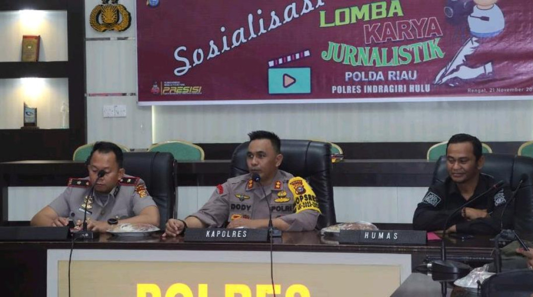 Lomba Karya Jurnalistik Polda Riau, Kapolres Berharap Wartawan Inhu Menang