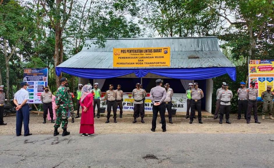 Peniadaan Mudik Lebaran 2021, Polda Riau Dirikan 58 Pos Penyekatan