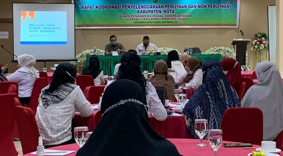 DPMPTSP Rakor Penyelenggaraan Perizinan dan Non Perizinan Kabupaten/Kota