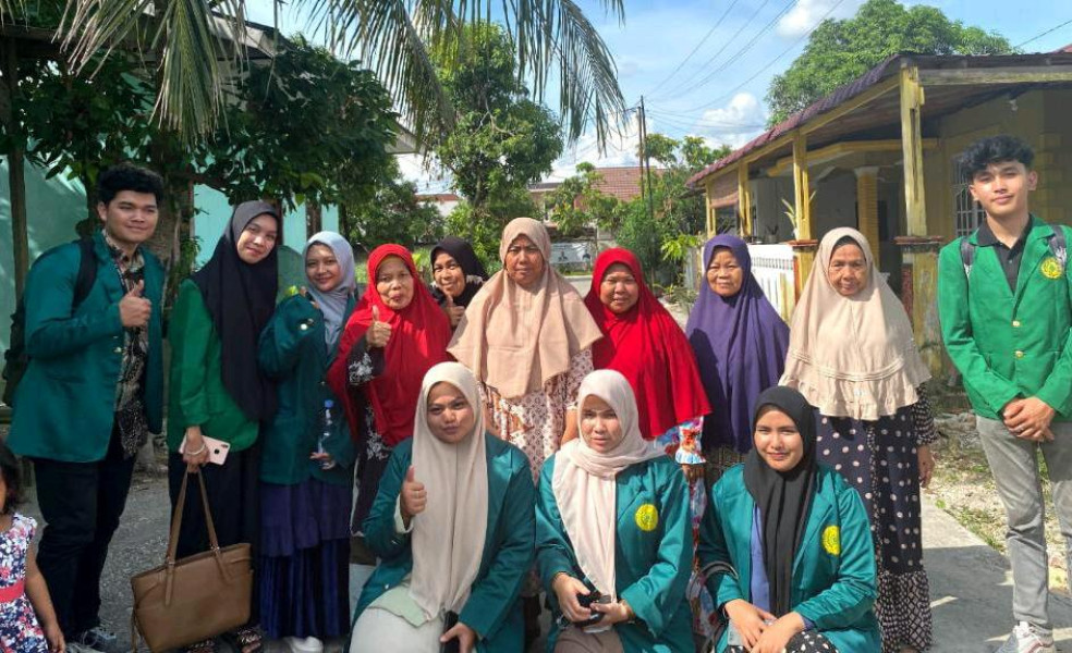 Mahasiswa Prodi FMIPA UMRI Berikan Sosialisasi Tanggap Bencana Banjir di Gang Bintang Timur