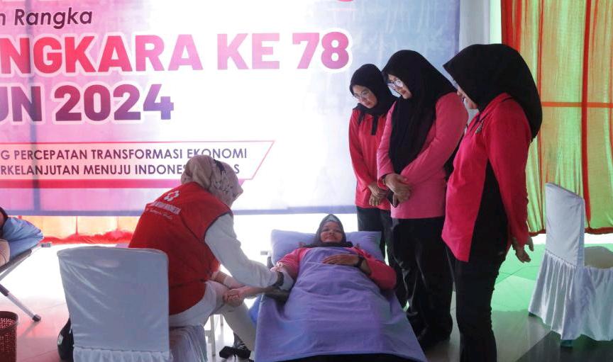 Donor Darah Hari Bhayangkara, Polres Inhu Kumpulkan 45 Kantong