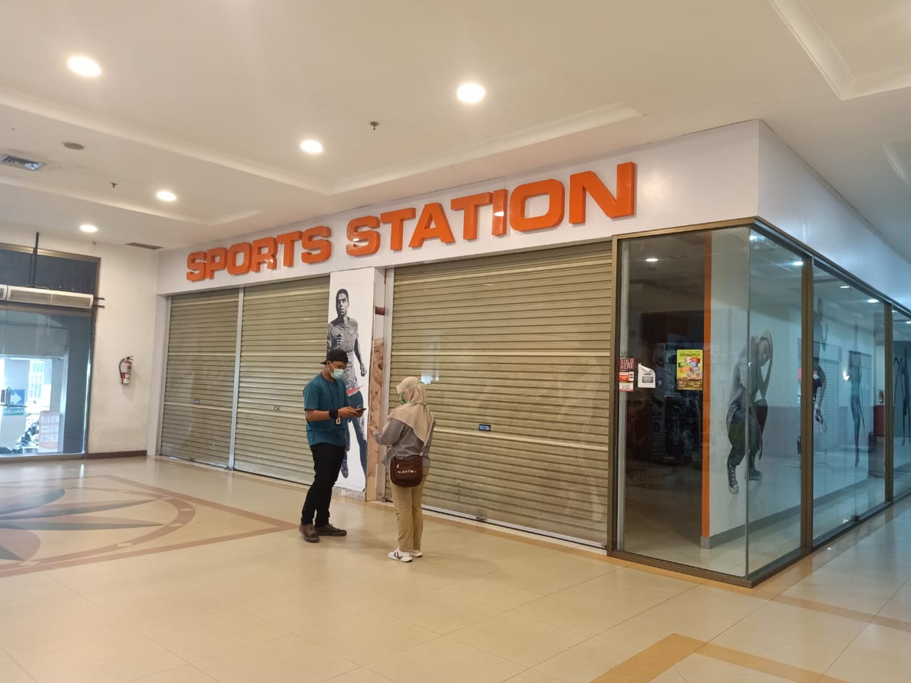 Satu Karyawan Positif Covid-19, Toko Sport Station Mal Pekanbaru Tutup Sementara