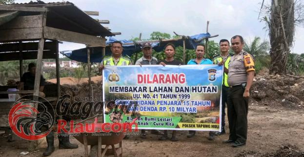 Patroli Antisipasi Karhutla dan Pencurian Sawit di Desa Kusau Makmur