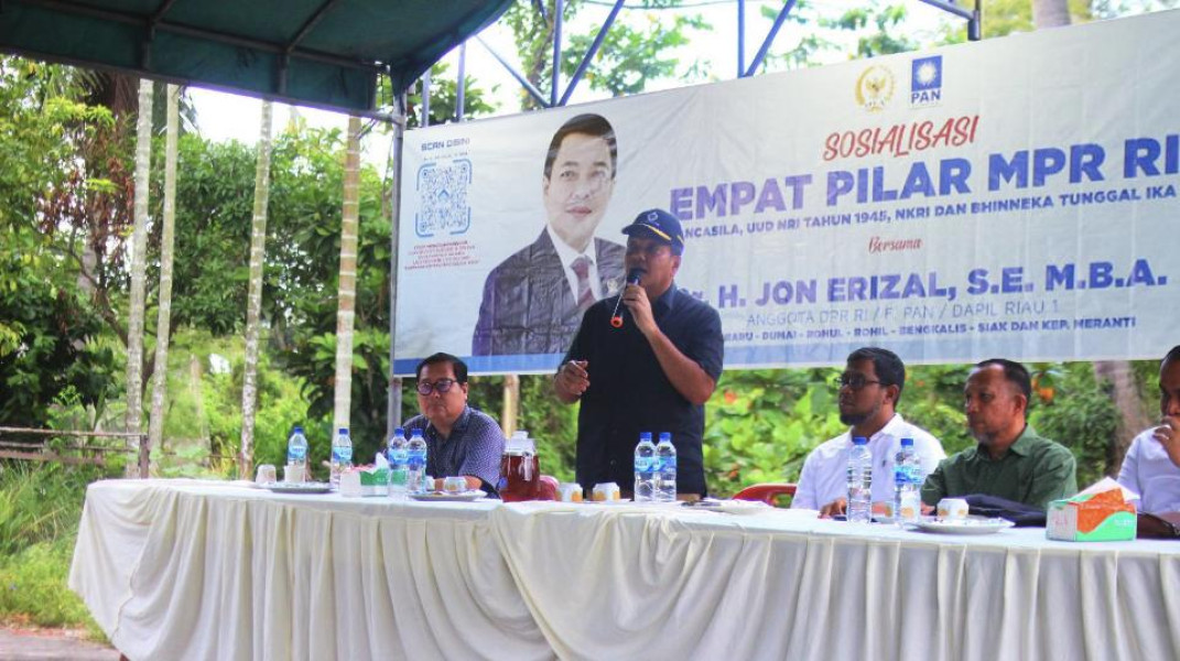 Jon Erizal Laksanakan Sosialisasi 4 Pilar Kebangsaan di Pulau Rupat