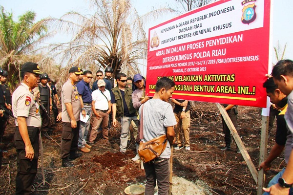 RALAT : Dalam Kasus Karhutla 2019, Polda Riau Naikkan Status PT Teso Indah ke Penyidikan