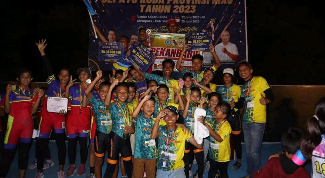 Pekanbaru Borong Dua Gelar di Kejurda Sepatu Roda Riau 2023