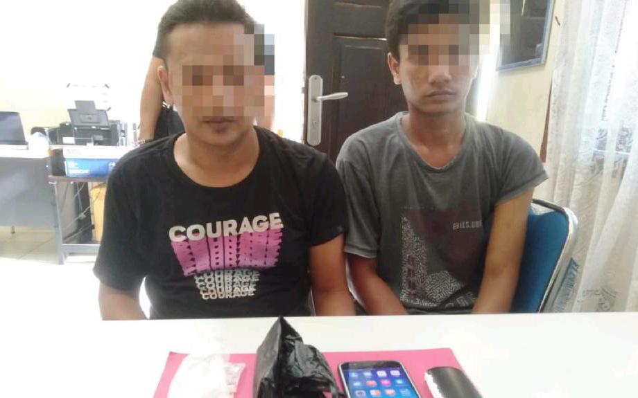 Polres Kampar Tangkap 2 Pelaku Pemilik 50 Gram Sabu