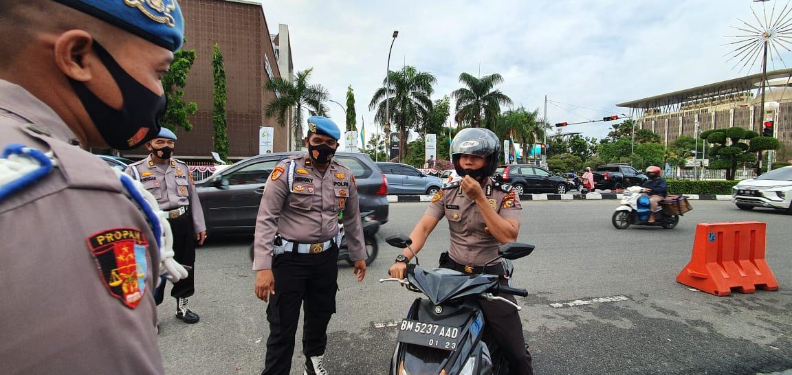 Putus Mata Rantai Covid-19, Propam Polda Riau Lakukan Penertiban Personil