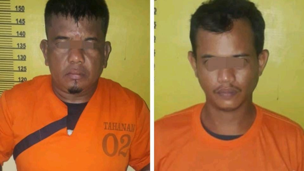 Dua Pengedar Sabu Diringkus Polsek Peranap di Pangkas Rambut