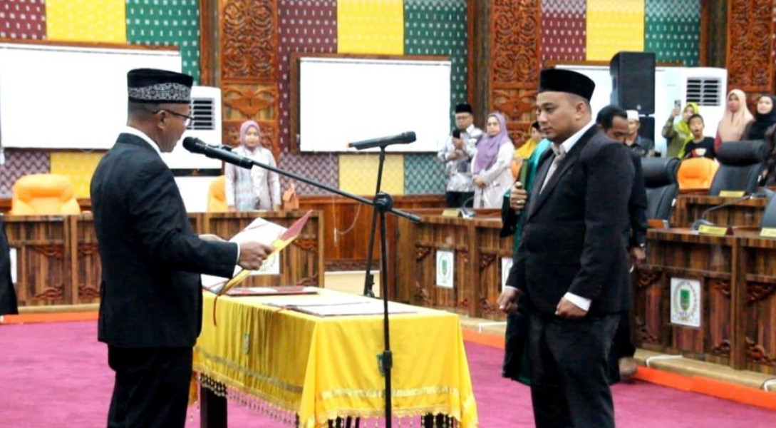 Syahrul Alfindra Resmi Dilantik Sebagai PAW Anggota DPRD Rohil