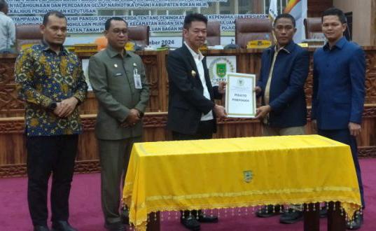 DPRD Rokan Hilir Sahkan Perda P4GN