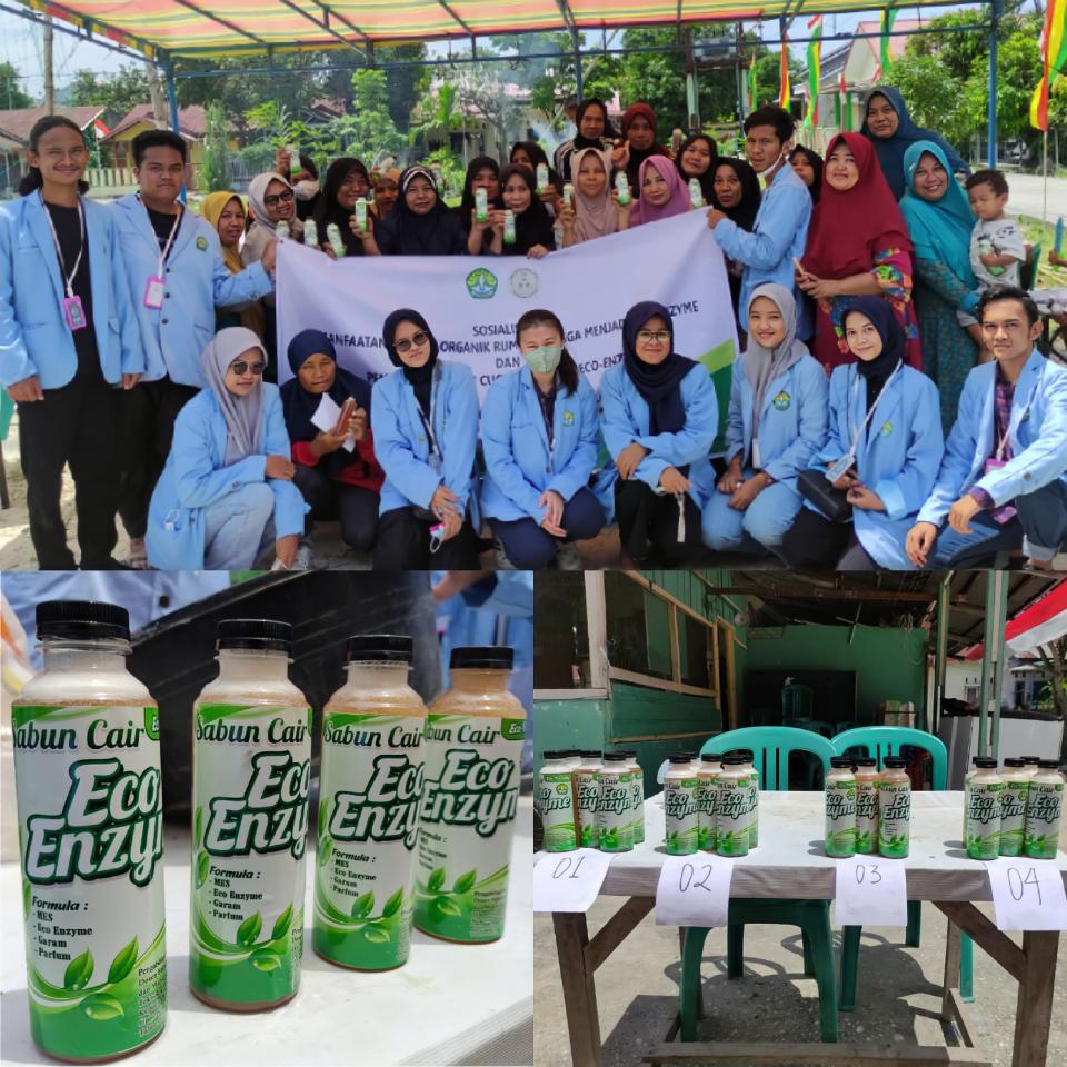 Tim KUKERTA UNRI Sosialisasi Pembuatan Sabun Pembersih Eco-Friendly di Kelurahan Air Putih