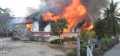 Kebakaran Hebat Hanguskan Rumah Permanen di Koto Menampung Kuok