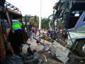 4 Tewas Dalam Kecelakaan Maut Antara Bus Intra dan Truk Tronton di Rohil