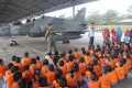 Ratusan Murid TK Lihat Langsung Pesawat Tempur TNI AU