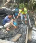 Kebakaran di Desa Pungkat Hampir Saja Membakar Anto Yang Sedang Dipasung