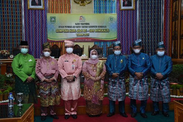 Paripurna Istimewa Sampena Hari Jadi Ke - 509 Kabupaten Bengkalis Berlangsung Hikmat dan Terbatas