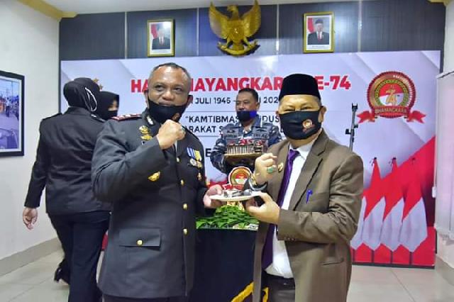 Wakil Bupati SU Hadiri Apel Upacara HUT Bhayangkara Ke-74 TH 2020