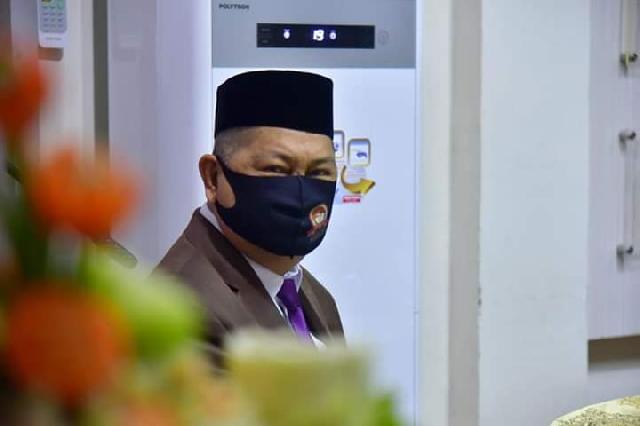 Wakil Bupati SU Hadiri Apel Upacara HUT Bhayangkara Ke-74 TH 2020