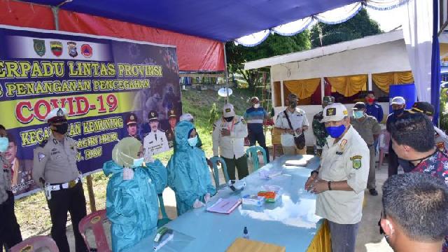 Wabup SU Semangati Petugas Satgas Percepatan Penanganan Covid-19 Kemuning