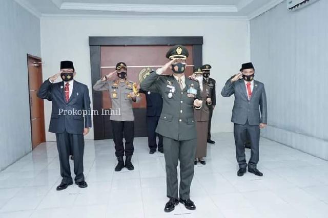 Bupati Wardan Ikuti Upacara HUT TNI Ke-75 TH 2020 Secara Virtual