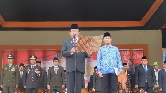 Bupati Inhil Irup Hari Pahlawan Tahun 2017