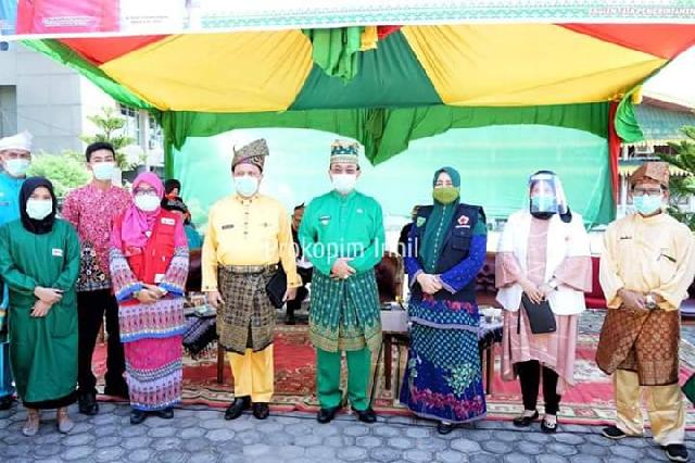 Bupati Wardan Hadiri Baksosl Donor Darah Dalam Rangka Milad Ke-55 Inhil