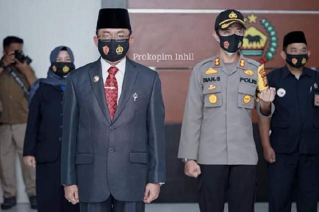 Bupati Wardan Ikuti Upacara HUT TNI Ke-75 TH 2020 Secara Virtual