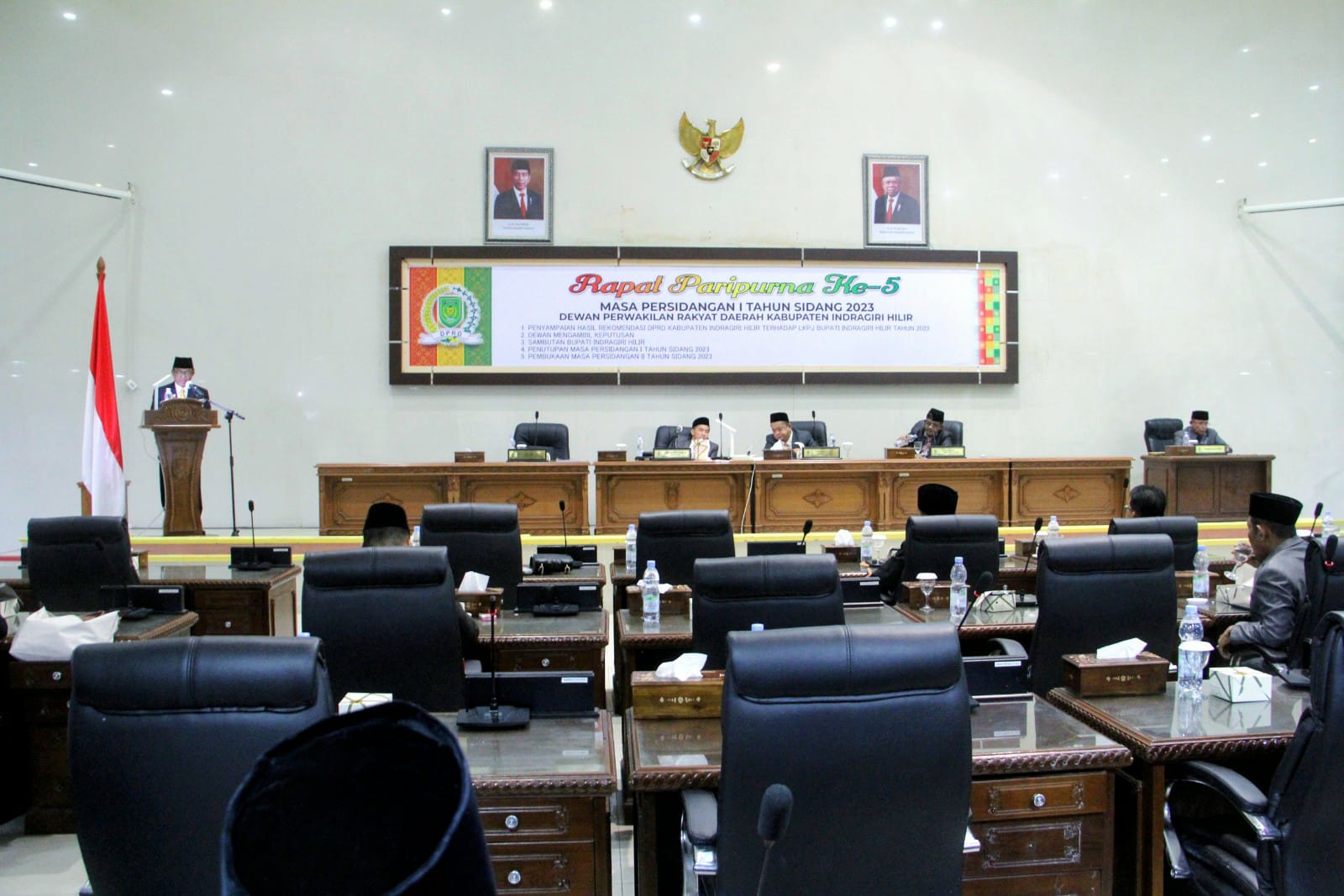 DPRD Inhil Gelar Rapat Terkait Rekomendasi LKPJ Tahun Anggaran 2022 Oleh DPRD Inhil