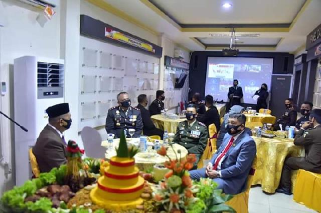 Wakil Bupati SU Hadiri Apel Upacara HUT Bhayangkara Ke-74 TH 2020