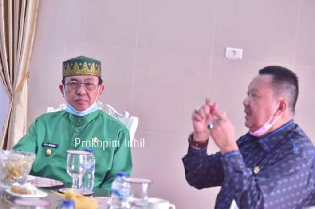 Bupati Wardan Hadiri Baksosl Donor Darah Dalam Rangka Milad Ke-55 Inhil